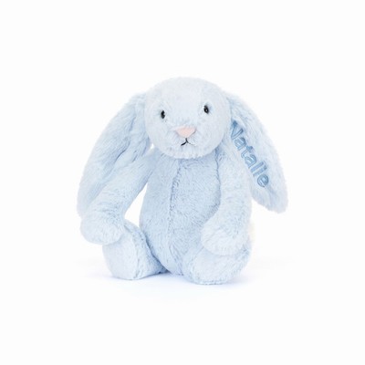 Jellycat Bashful Blue Bunny Medium USA | 13028VWPJ